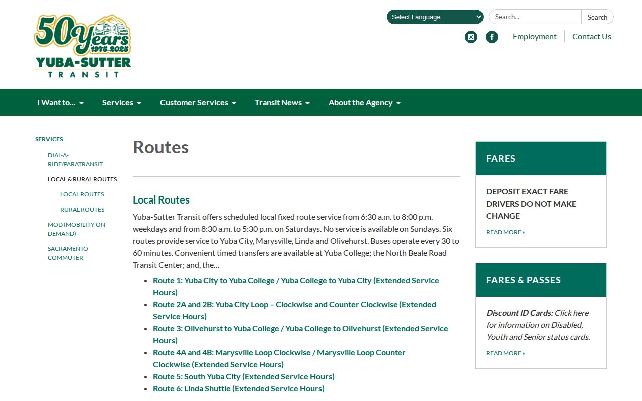 Sutter County released inmates Yuba-Sutter Transit route information