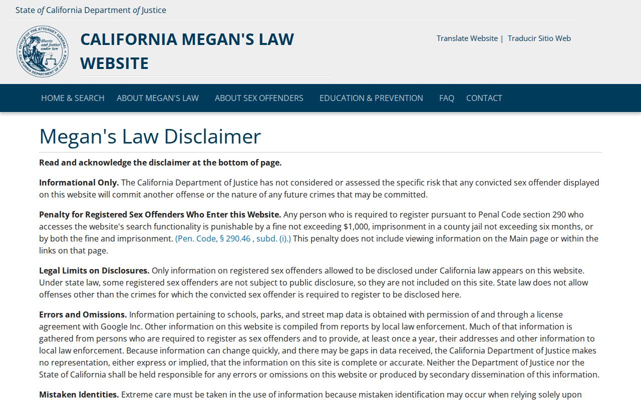 Sutter County released inmate mugshots California Megan's Law registry source